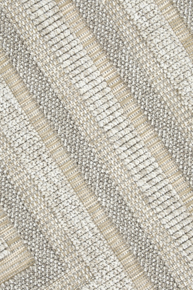 Assia Rectangles Outdoor Rug - 8' x 10' - Beige