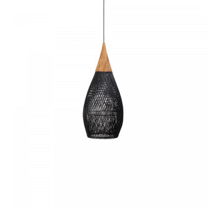 Bayan Horn Pendant Large - Black