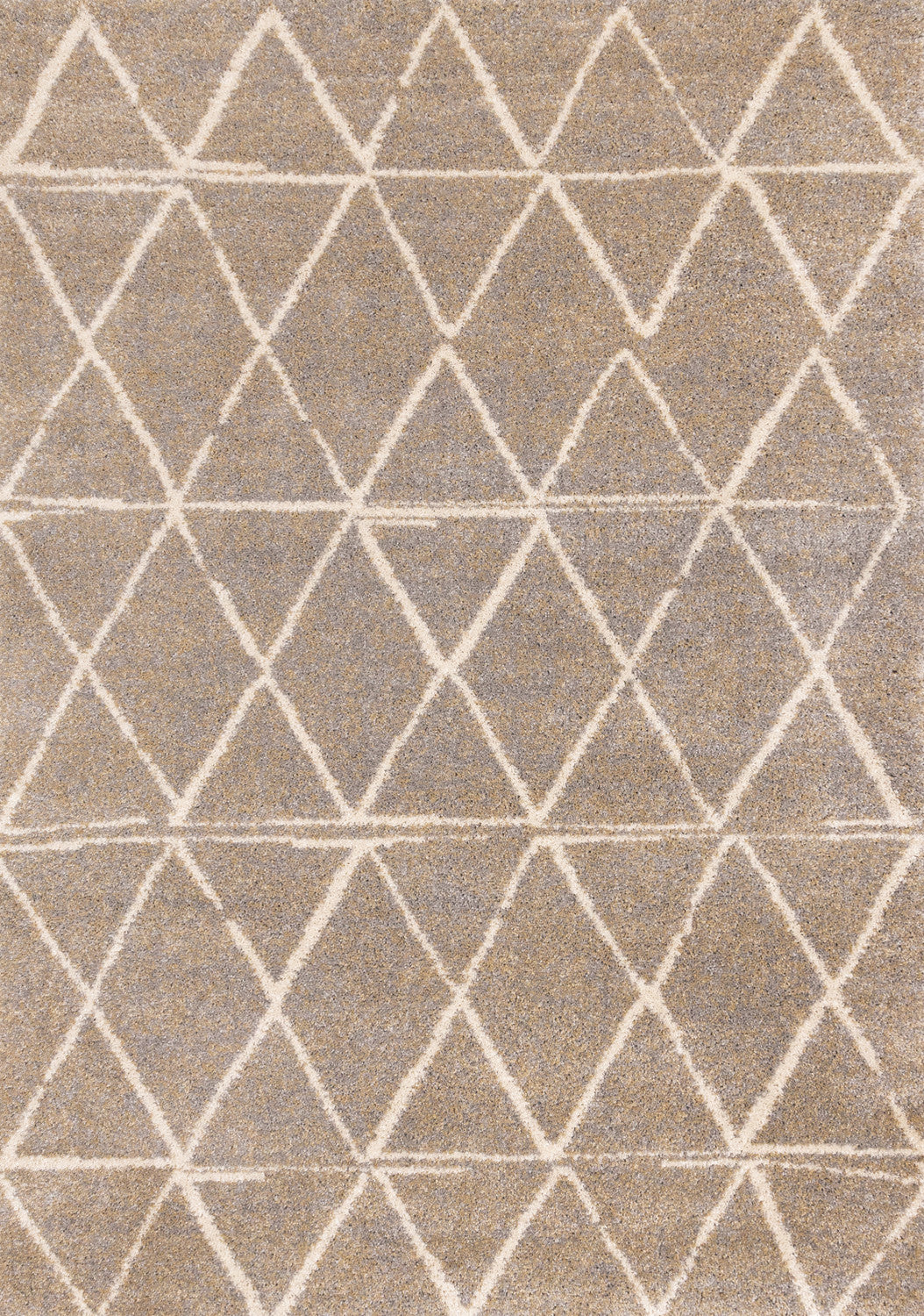 Halle Casual Contemporary Trellis Area Rug - 8' X 11' - Greige/Cream