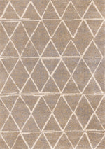 Halle Casual Contemporary Trellis Area Rug - 8' X 11' - Greige/Cream