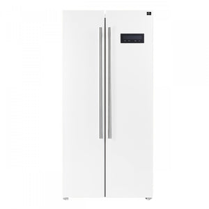Forno Salerno 33" 15.6 Cu.Ft. White Freestanding Side-by-Side Refrigerator - FFRBI1805-33WHT