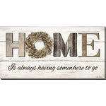 Welcome Home Wall Art - Brown/Beige - 10 X 20
