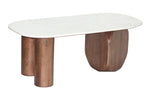 Isolde Coffee Table - Walnut/Off-White