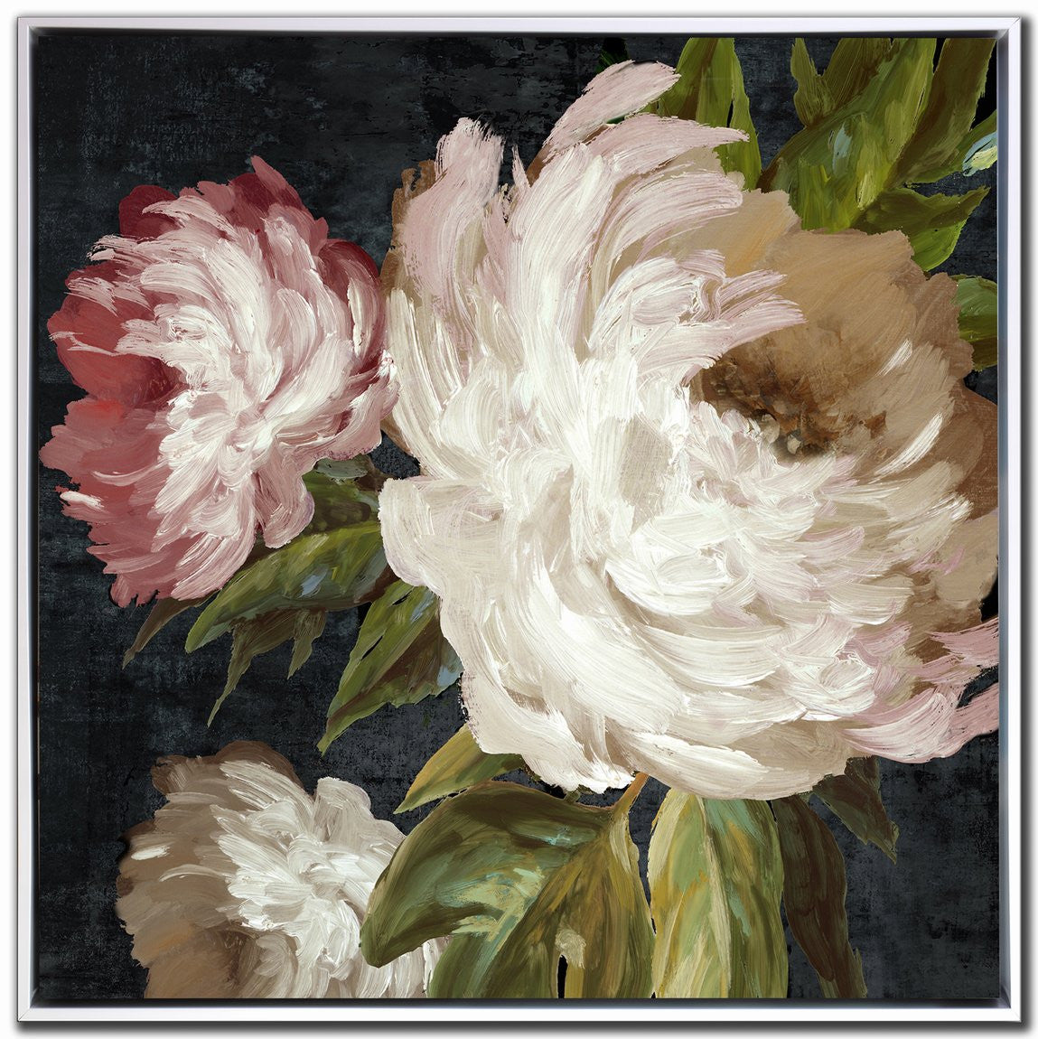 Velvet Blooms I Art - Multi-Colour - 24 X 24