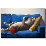 Feline Fine Wall Art - Multi-Colour - 38 X 60
