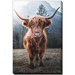 Highland at Dusk Wall Art - Brown - 30 X 45