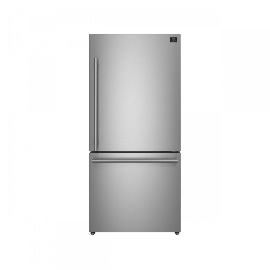 Forno Milano 31" 17.2 Cu.Ft. Stainless Steel Bottom Freezer Refrigerator with Right Swing Door - FFFFD1785-31S