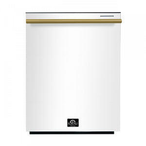 Forno Pozzo White Built-in Top Control Dishwasher (49 dBa) - FDWBI8067-24WHT