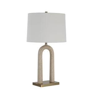 Cyrus Table Lamp - Beige Travertine