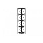 Zeva Bookcase - Marble Black