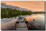 Evening Paddle Wall Art - Multi-Colour - 30 X 45