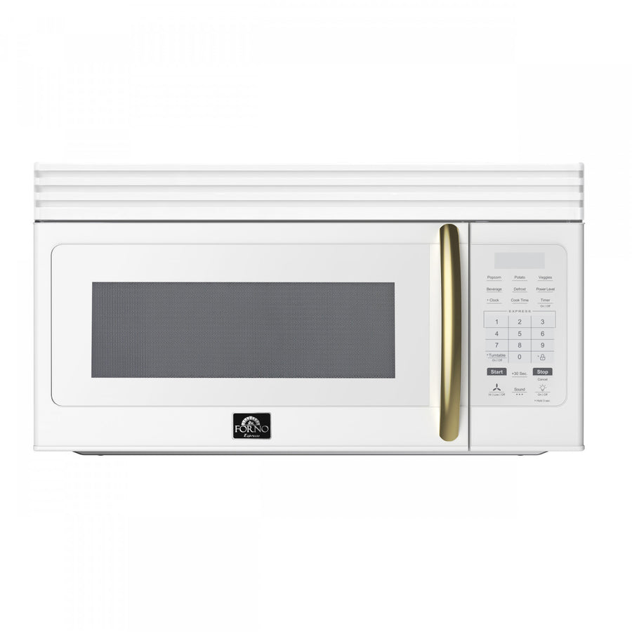 Forno Scalo White 300 CFM Over-the-Range Microwave (1.6 Cu. Ft.) - FOTR3007-30WHT