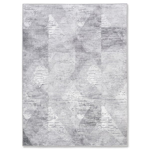 Aura Geometric Rug - 6' x 9' - Black/Grey