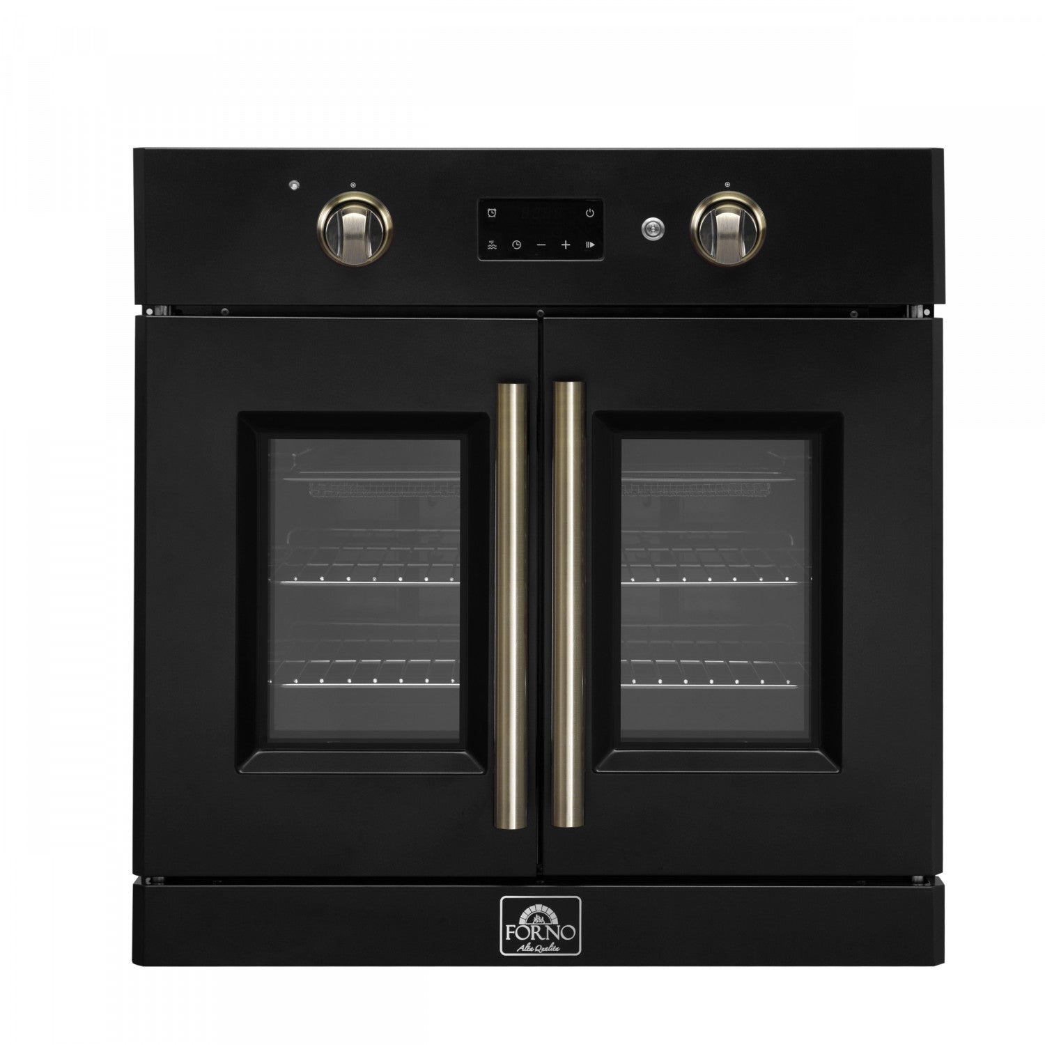 Forno Asti Black 30" Electric Wall Oven with True Convection and Air Fry (3.68 Cu. Ft.) - FBOEL1333-30BLK
