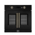 Forno Asti Black 30" Electric Wall Oven with True Convection and Air Fry (3.68 Cu. Ft.) - FBOEL1333-30BLK