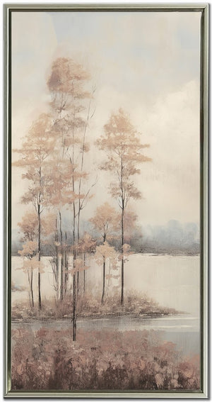 Lake Whispers II Wall Art - Neutral - 36 X 18
