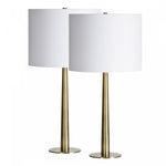 Susa Table Lamp - Antique Brass/Off-white - Set of Two
