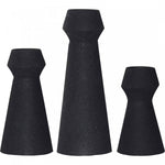 Darrin Vase - Matte Black - Set of Three