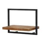 Bayan Metal Frame Wall Box III - Teak