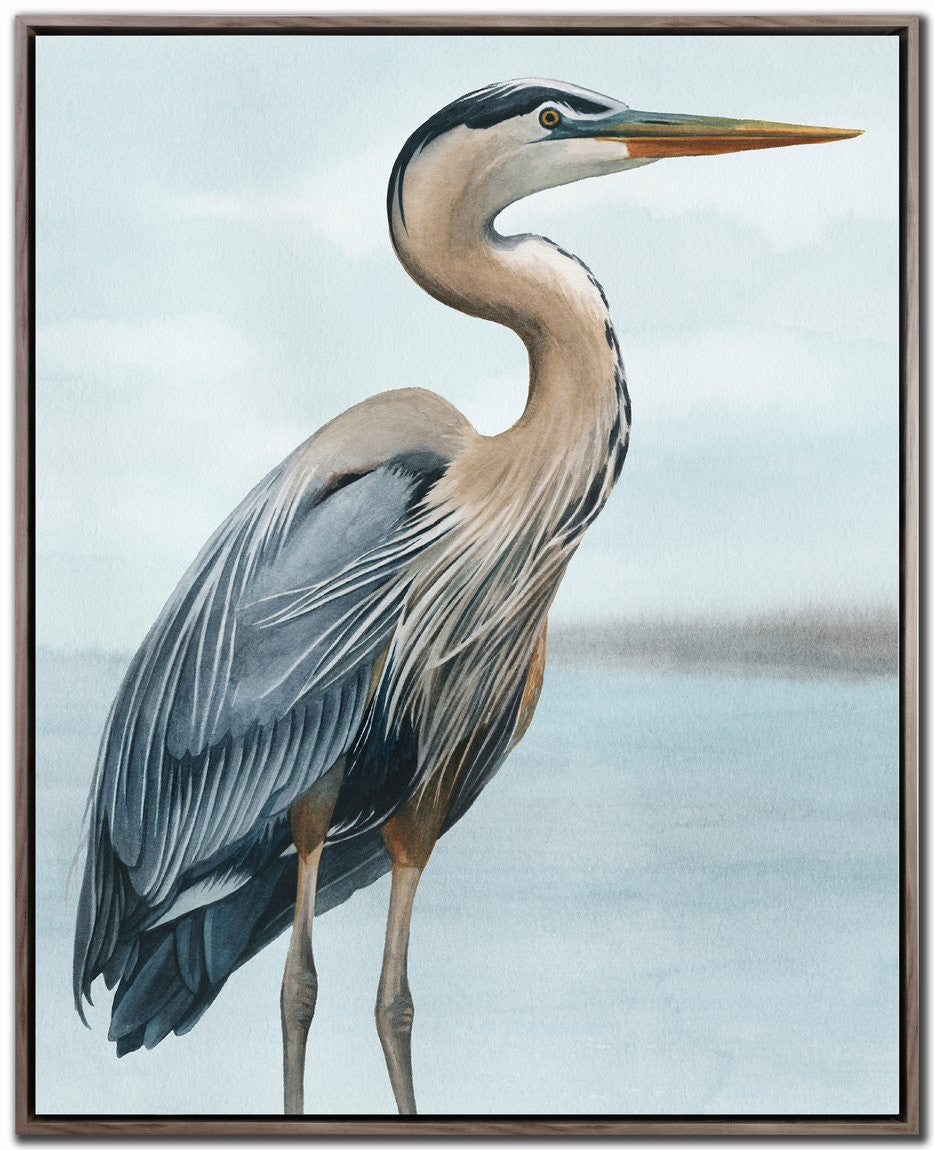 Marshside Majesty I Wall Art - Blue/White - 30 X 24