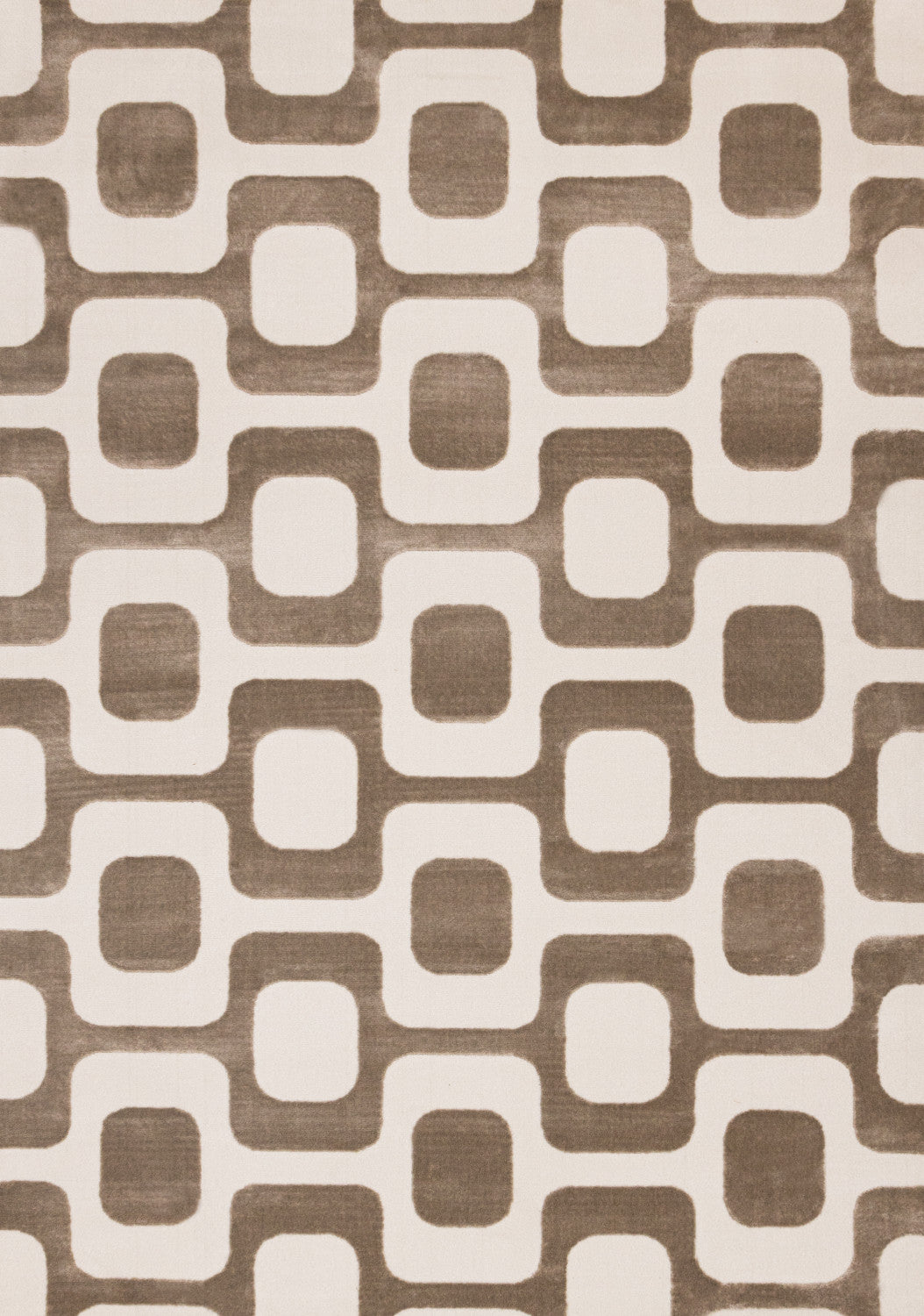 Logan Modern Vintage Area Rug - 7' X 10' - Brown/Cream