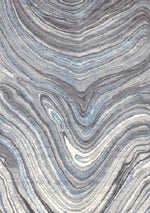 Functional Modern Area Rug - 8' X 11' - Blue/Grey