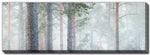 Misty Pine Forest Wall Art - Green - 20 X 60
