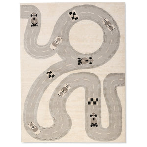 Elio Kids Racetrack Rug - 4' x 6' - Natural