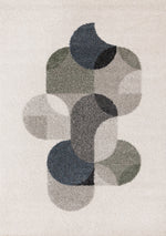 Misha Modern Geometric Area Rug - 8' X 11' - White/Grey