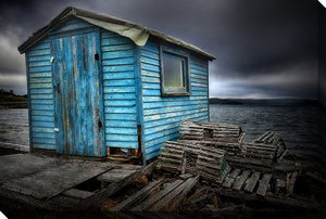 Echoes by the Shore Wall Art - Blue - 16 X 20