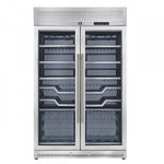 Forno Abruzzo 48" Stainless Steel 102 Bottle Dual Zone Wine Cellar with Clear Holders (24 Cu. Ft.) - FWCDR6611-48S