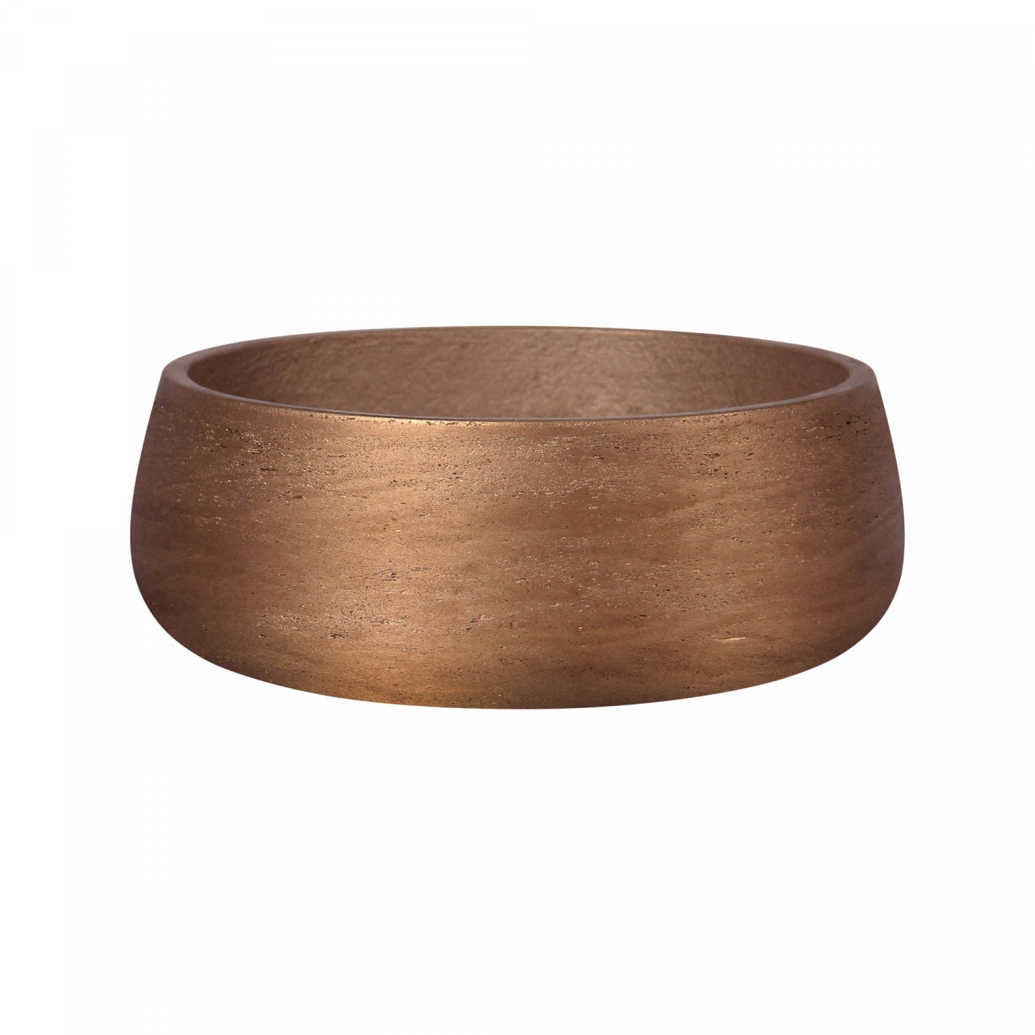 Stravik Bowl Planter - Metallic Bronze