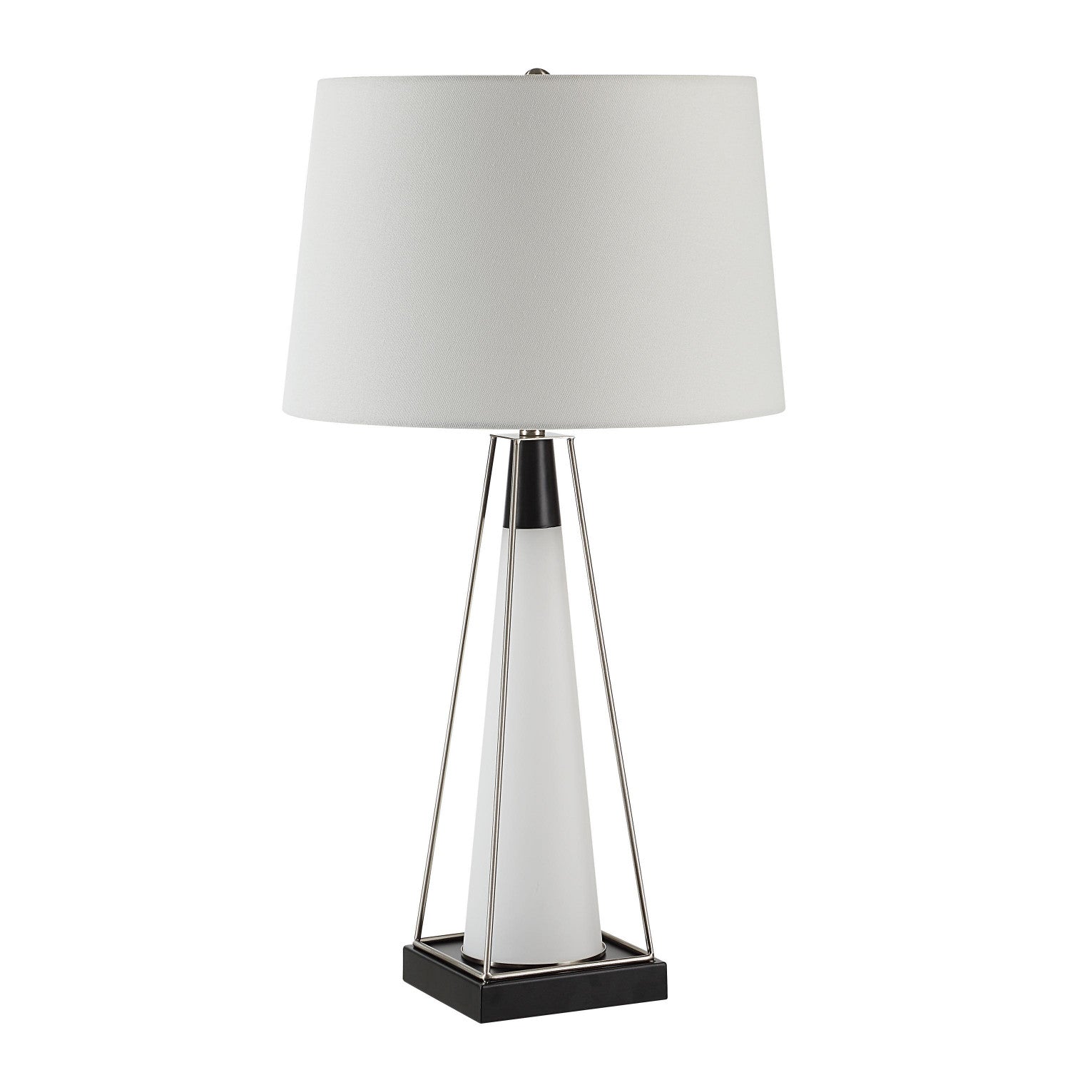 Sage Table Lamp - Frosted White/Matte Black