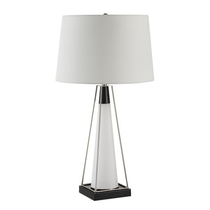 Sage Table Lamp - Frosted White/Matte Black
