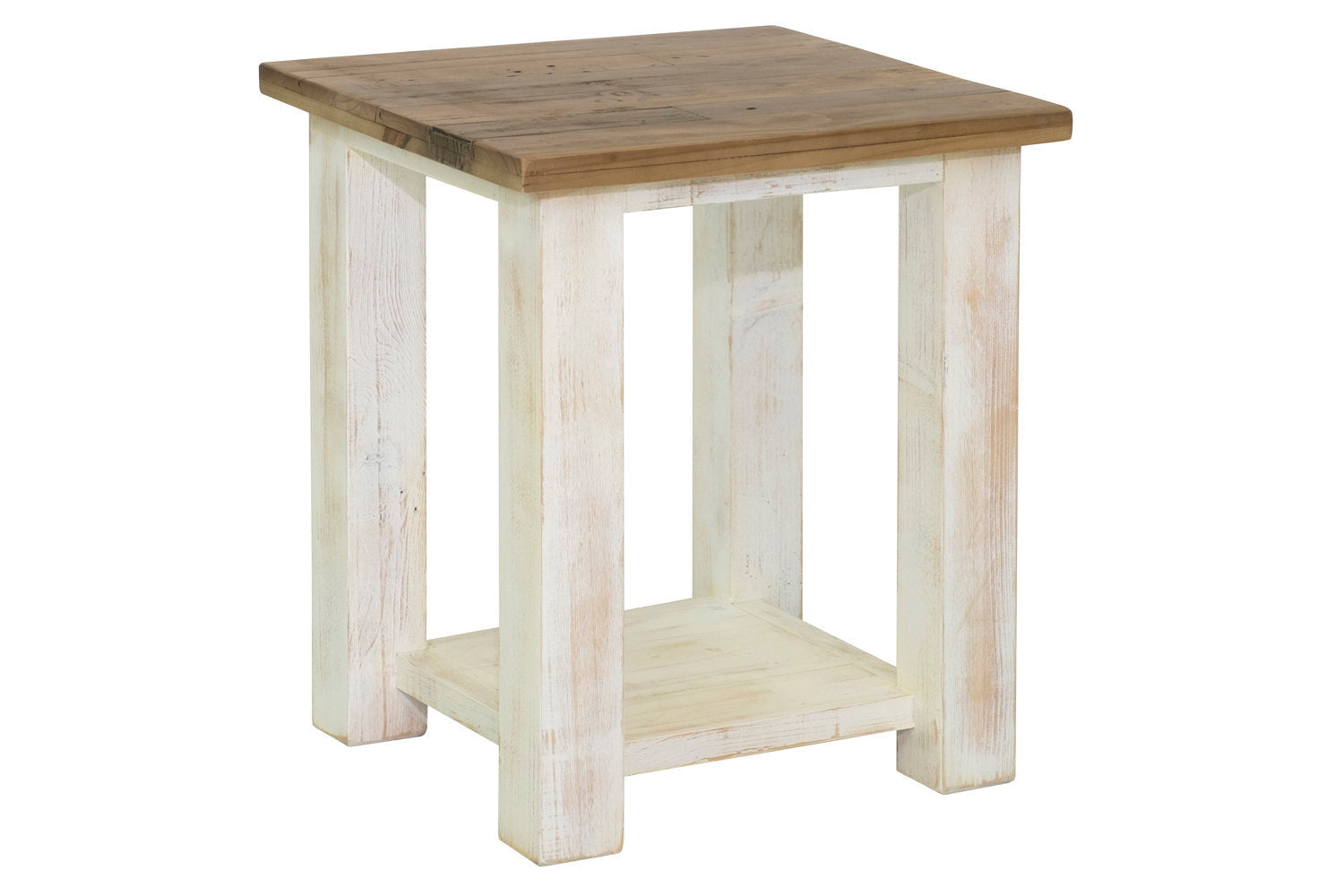 Borsgade Side Table - White/Natural