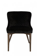 Lunvik Dining Chair - Black Velvet - Set of Two