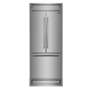 Forno Gallipoli 30" 17.5 Cu.Ft. Stainless Steel French Door Refrigerator - FFFFD1974-35MG