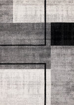 Elise Modern Geometric Area Rug - 8' X 11' - Grey/Black/White