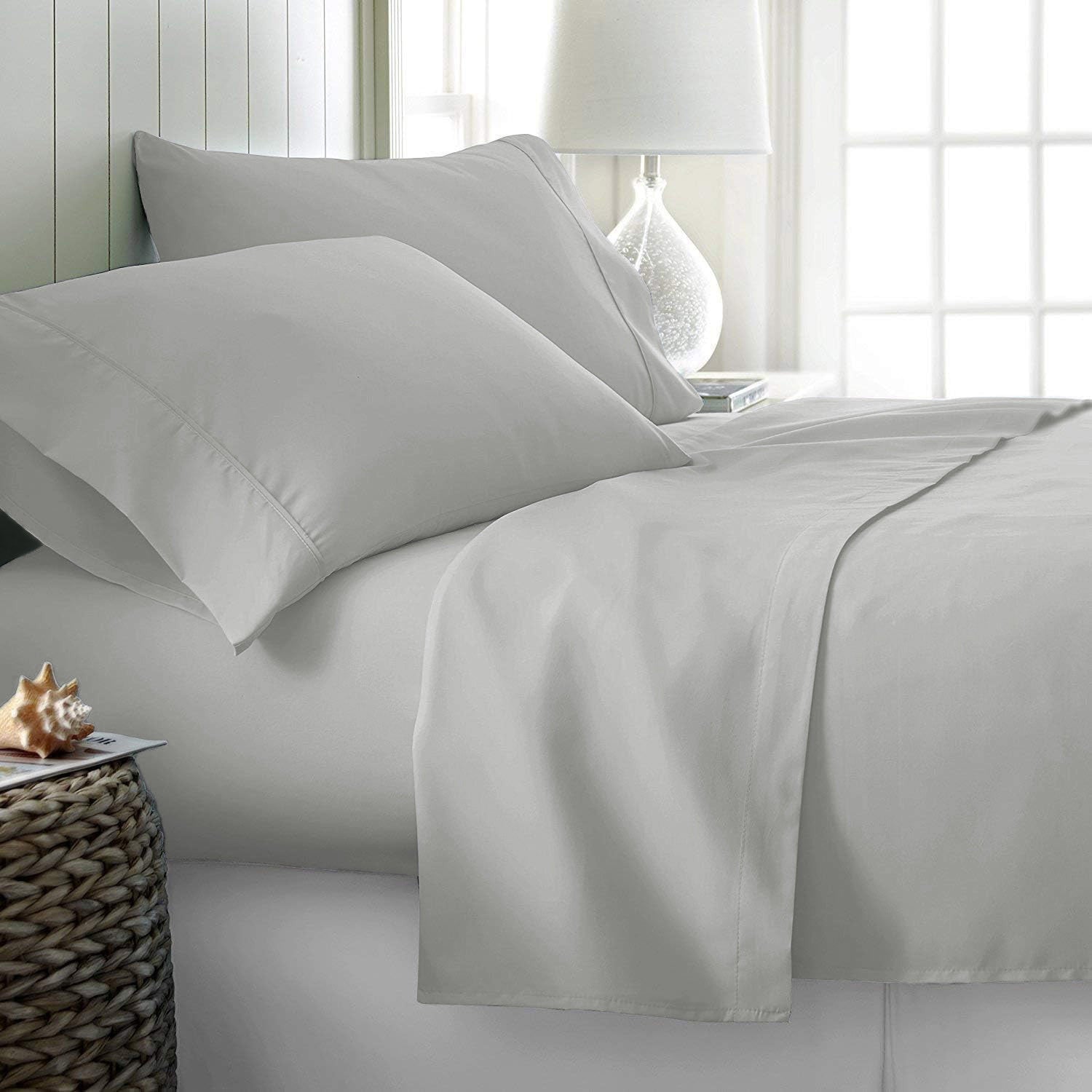Rize Twin Sheet Set - Light Grey