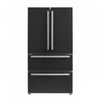 Forno Moena 36" 19.2 Cu.Ft. Black Counter-Depth French Door Refrigerator with Ice Maker - FFRBI1820-36BLK