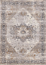 Elegant Traditional Area Rug - 5' X 8' - Grey/Brown