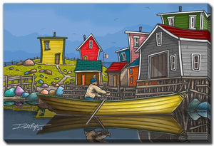 Rowboat Rendezvous Wall Art - Multi-Colour - 30 X 45