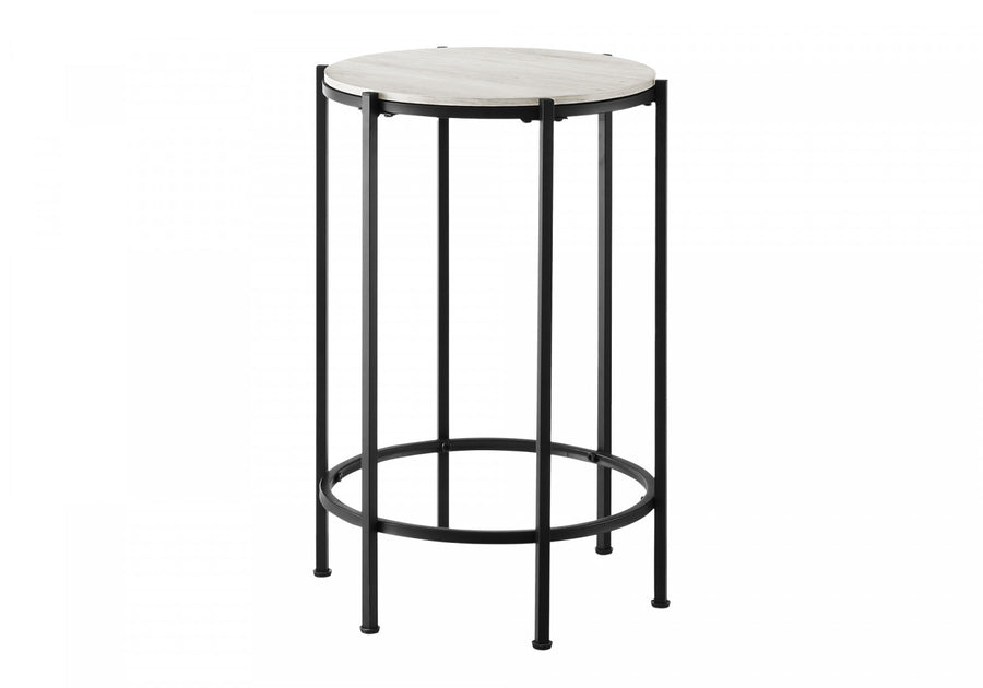 Remi Side Table - Beige/Black