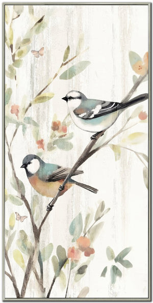 Springtime Conversation II Wall Art - Neutral - 48 X 24