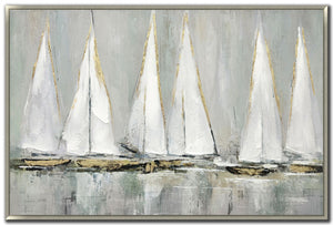 Elegance Afloat Wall Art - White - 30 X 45