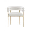 Brantley Dining Chair - Cream/Gold - Set of Two