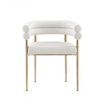 Brantley Dining Chair - Cream/Gold - Set of Two