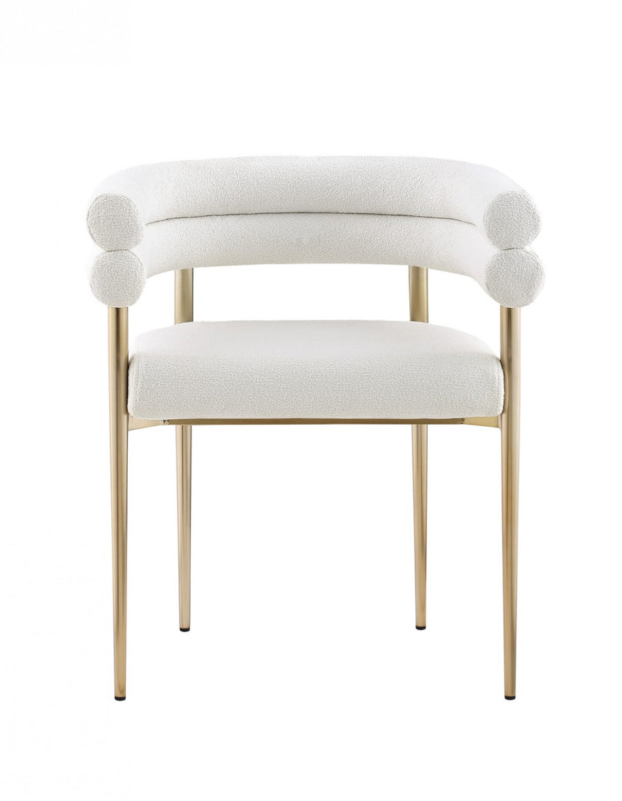 Brantley Dining Chair - Cream/Gold - Set of Two