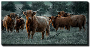 Guardians of the Field Wall Art - Brown - 20 X 40