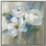 Calm Bloom II Wall Art - White/Green - 24 X 24